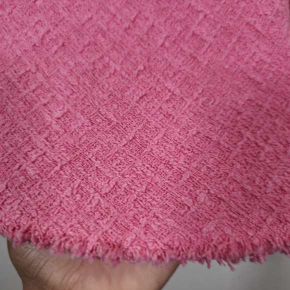 New Zara Long Textured A Line Barbie Pink Maxi Flounce Skirt 2929/469  Size XL - Picture 7 of 12
